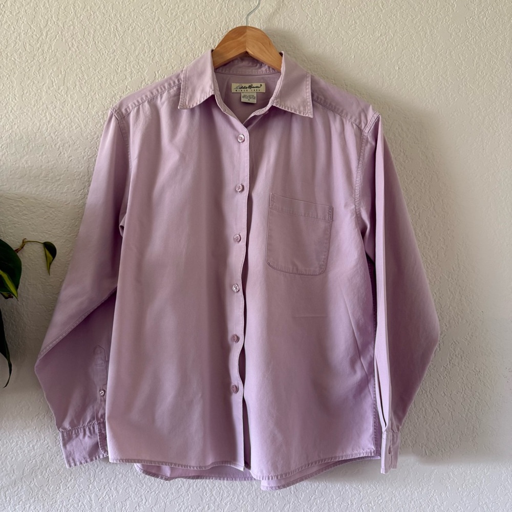 Eddie Bauer Lavender Women’s Button Down Shirt